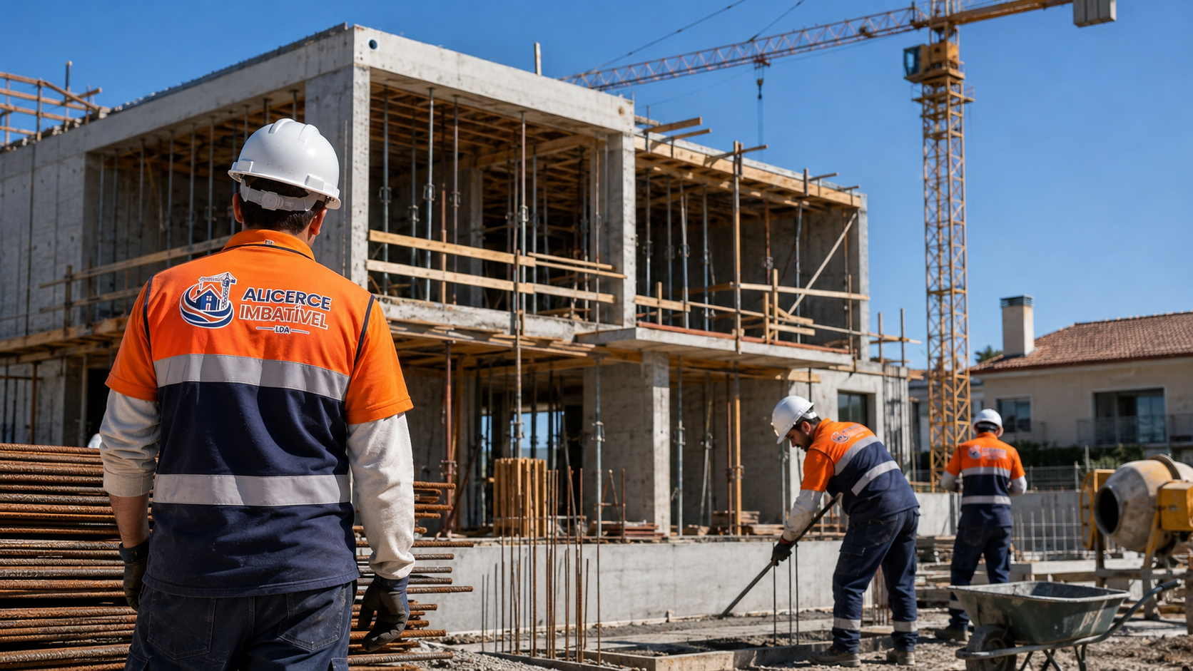 Construção civil, moradias e apartamentos