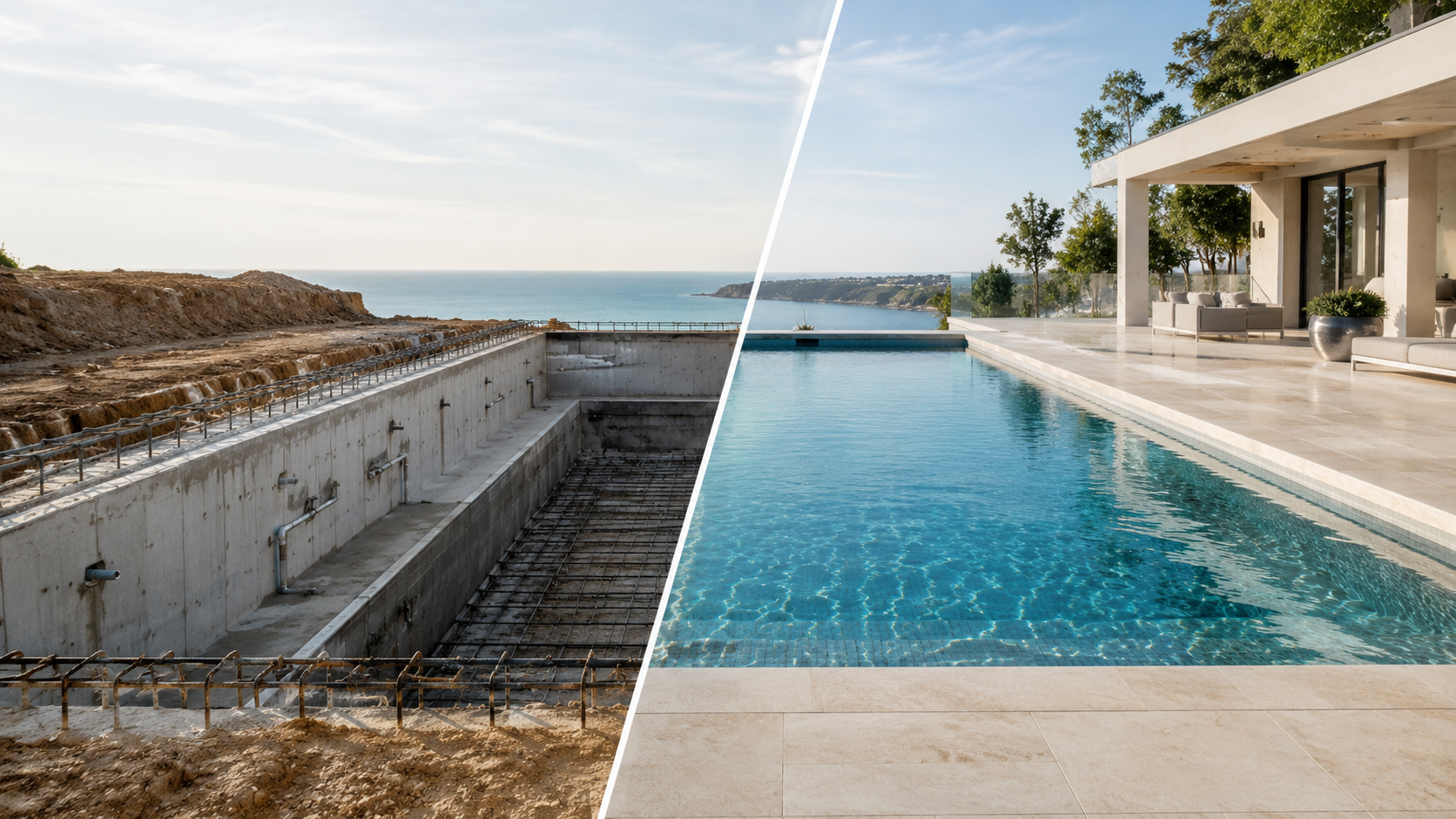 Piscinas e trabalhos exteriores