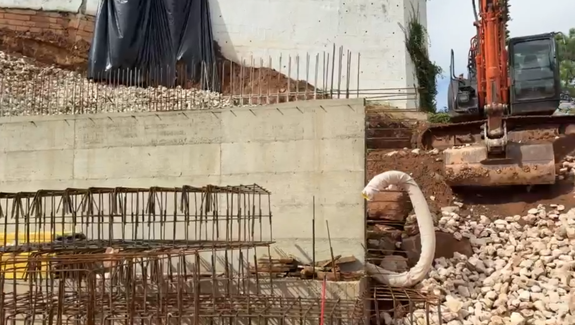 Fase atual da obra