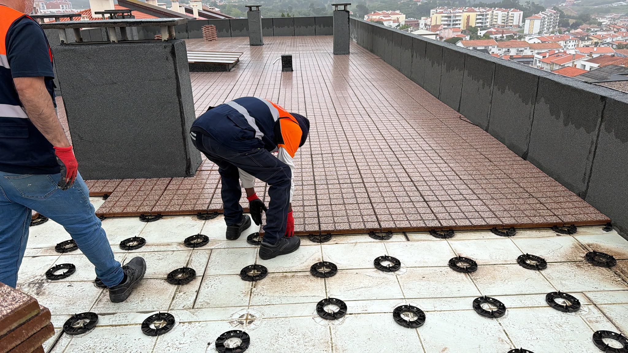 Resultado final do trabalho em terraço
